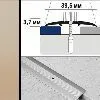 Порог полукруглый А5 39,5х3,7 мм Темная бронза